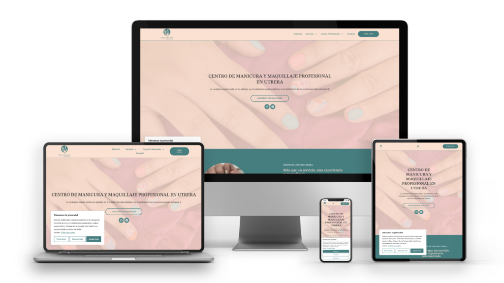 Diseño web y branding para centro de manicura