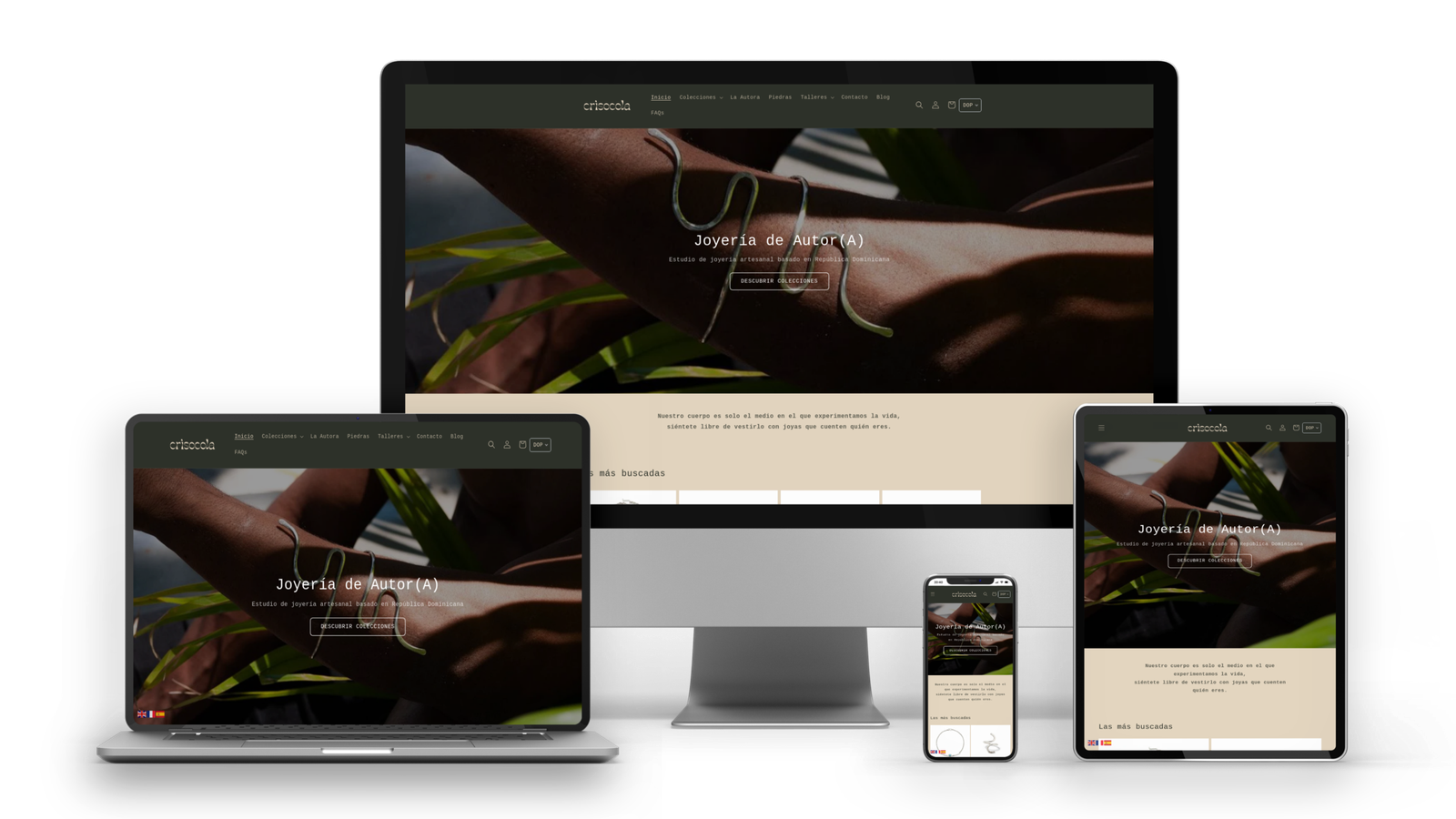 Diseño Shopify para CrisocolaRD