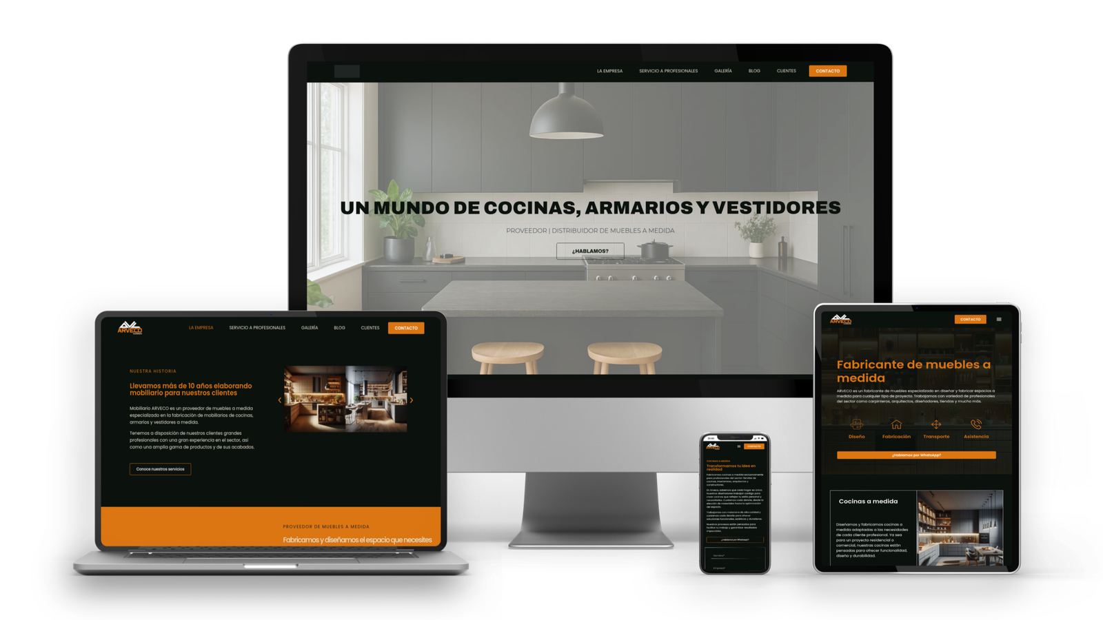 Diseño Web para ARVECO Mobiliario