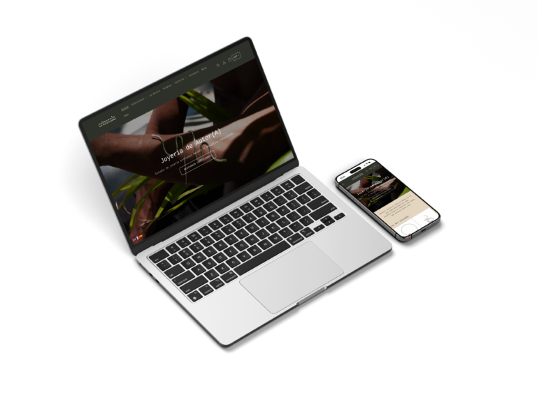 Ecommerce Shopify para marca de joyería artesanal con venta online internacional