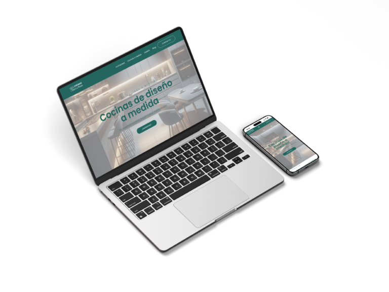 Web corporativa desarrollada para tienda de cocinas y negocio local