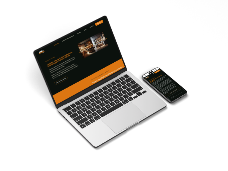 Diseño web corporativo para empresa fabricante de muebles y clientes B2B