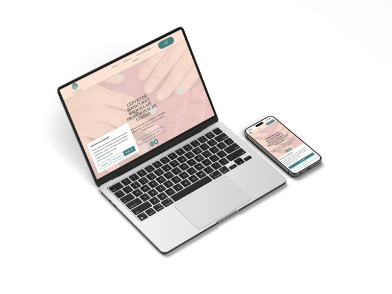 Diseño web profesional para negocio local de manicura, maquillaje y estética