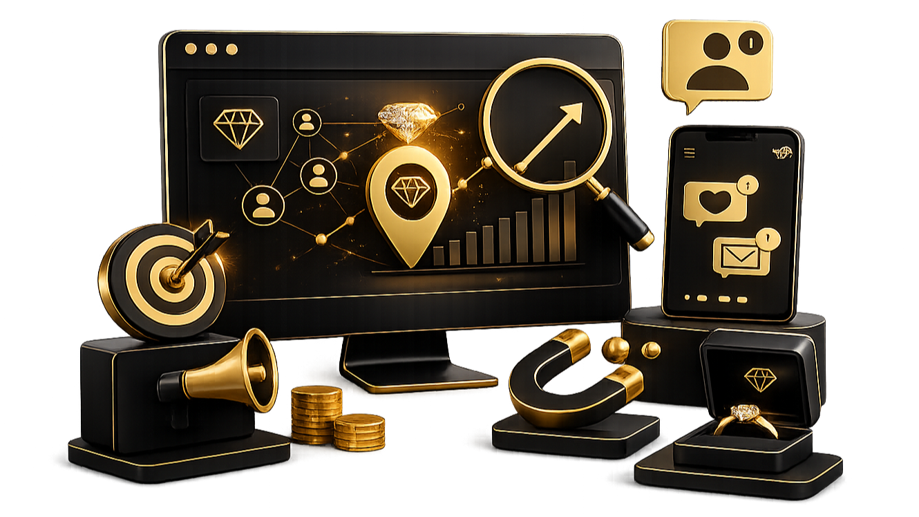 Estrategias para conseguir clientes para una joyería.