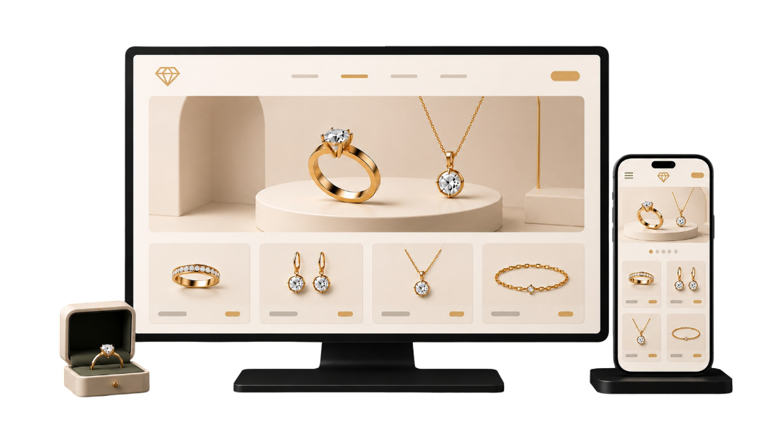 Diseño web para joyerías y marcas de joyería.
