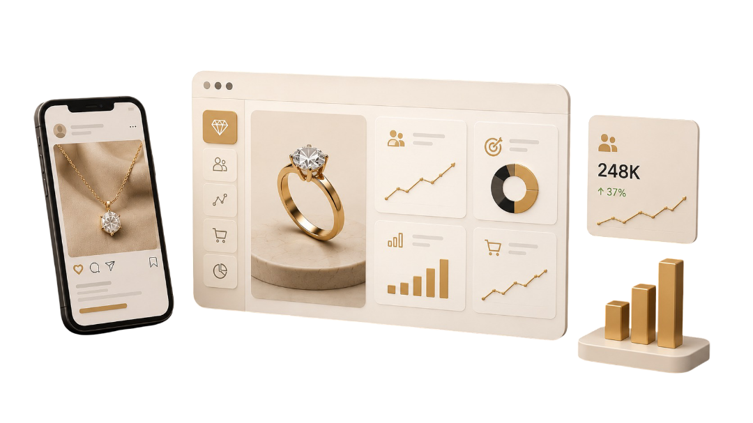 Marketing digital para joyerías y marcas de joyería.