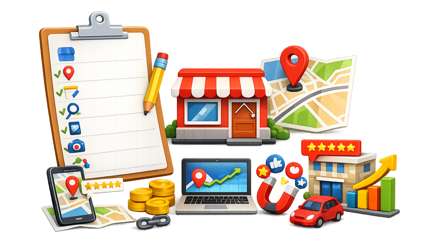 Checklist SEO Local 2026 con los principales factores para mejorar la visibilidad de un negocio en Google, Google Maps y búsquedas locales.